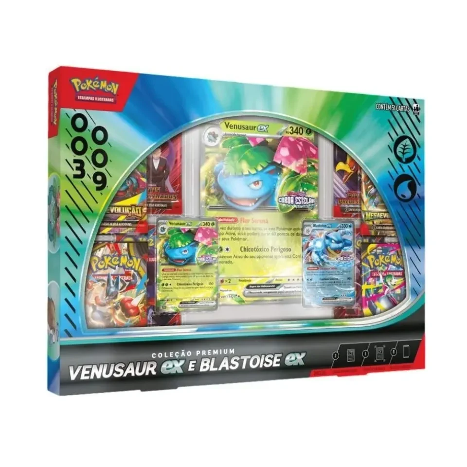 Colecão Premium Venusaur Ex E Blastoise Ex - 1