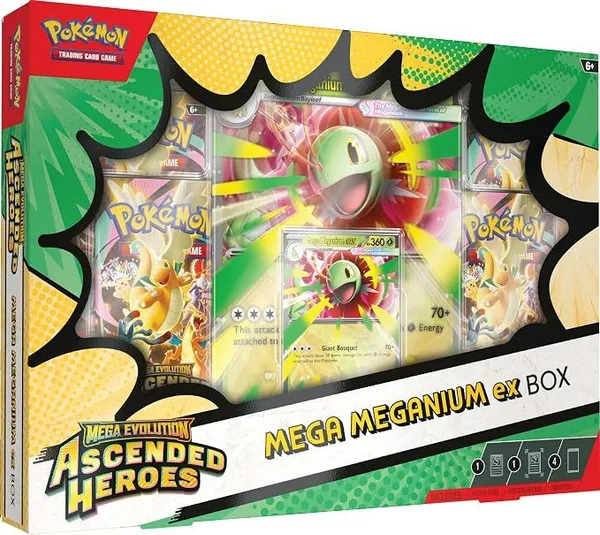 (ING) Box Mega Evolution - Meganium/Emboar/Feraligatr ex