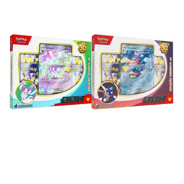 Box Coleção Sylveon/Greninja Ex - 30 anos (37126)