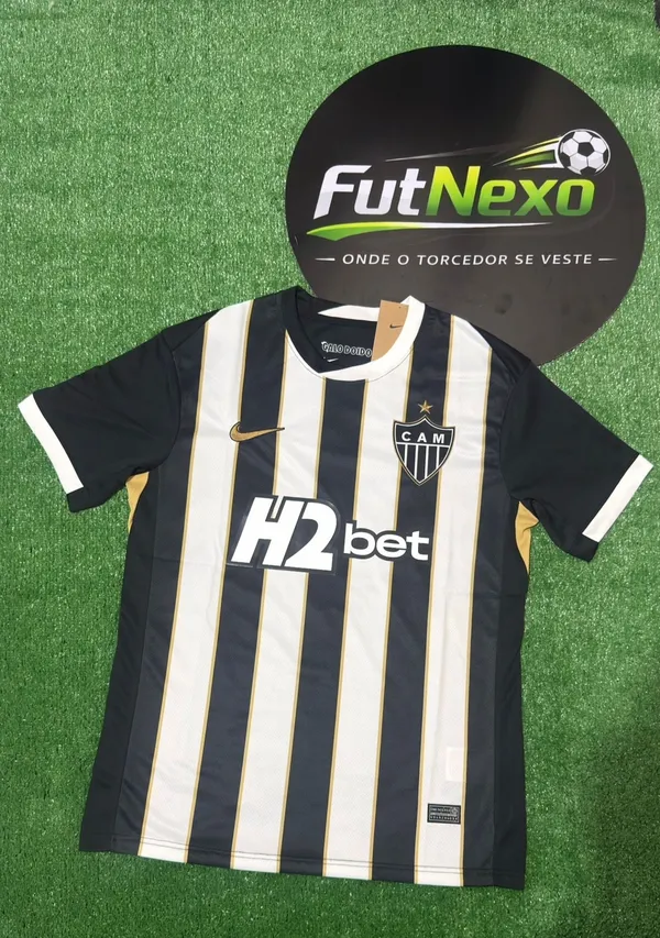 CAMISA DO ATL MINEIRO I 26/27 - LISTRADA - MODELO MASCULINO 