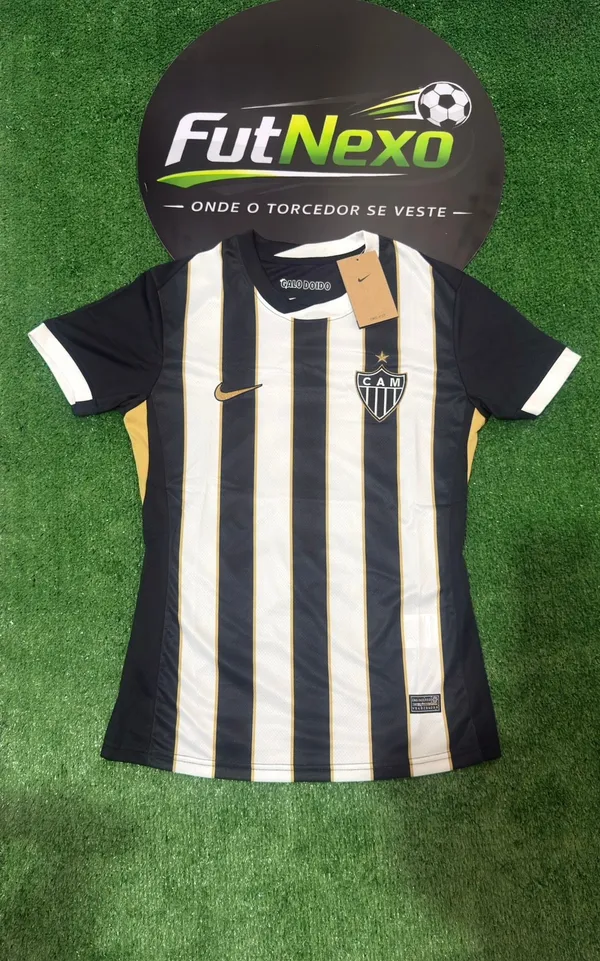 CAMISA DO ATLÉTICO MINEIRO I 26/27 - LISTRADA - MODELO FEMININO 
