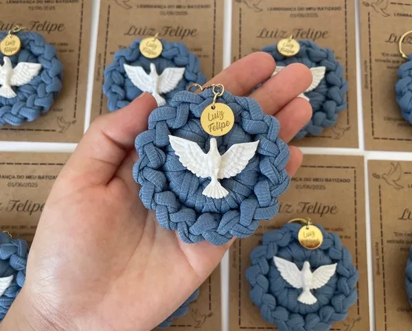 KIT C/ 10 LEMBRANCINHAS MEDALHA - TRADICIONAL (pingente redondo) - imagem 4