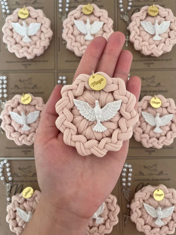 MODELO MEDALHA - com Mini terço - imagem 2