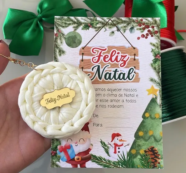 Lembrança Natalina - Modelo Redondo com Pingente Central - imagem 1