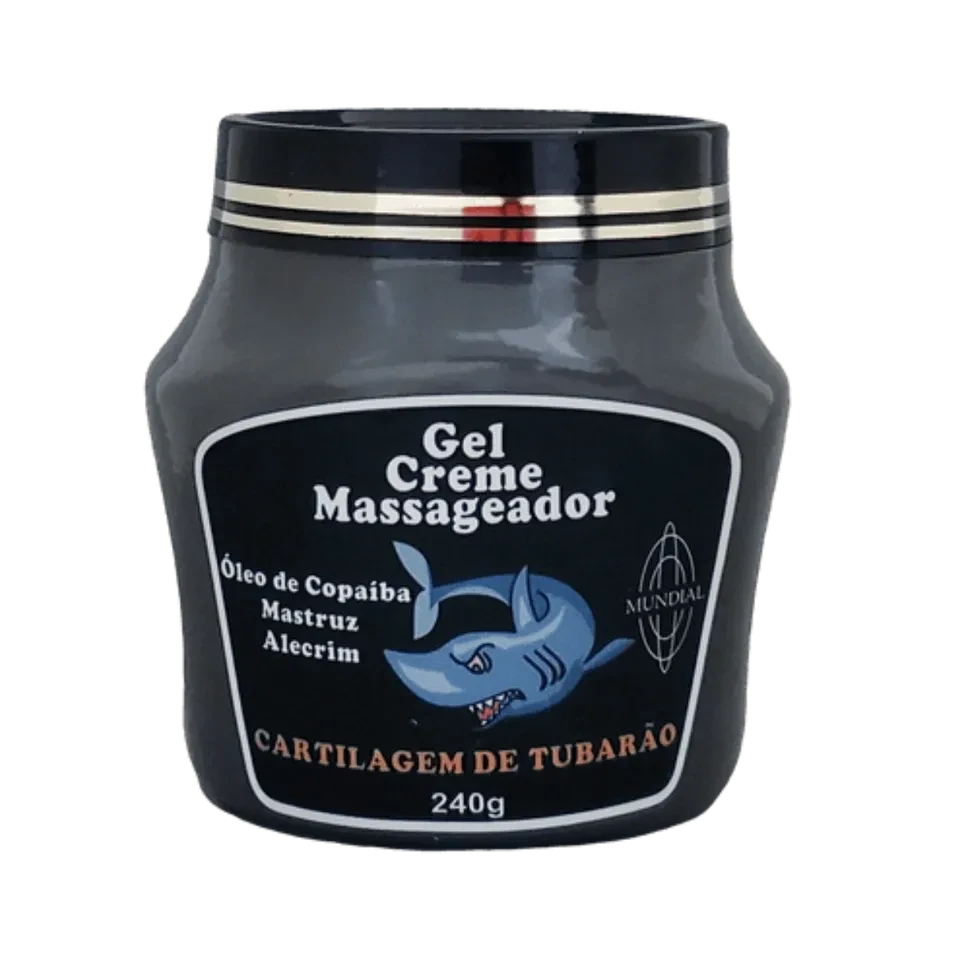 Gel Creme Massageador Cartilagem de Tubarão Mundial - 1