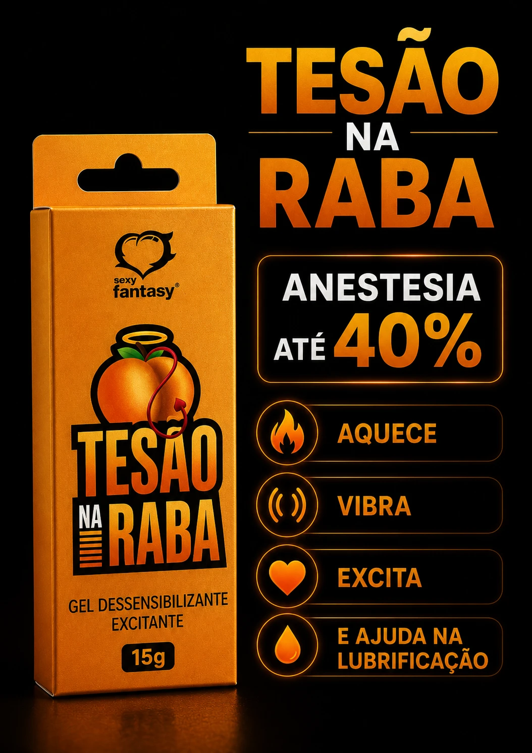 ANESTESICO TESÃO NA RABA  - 1