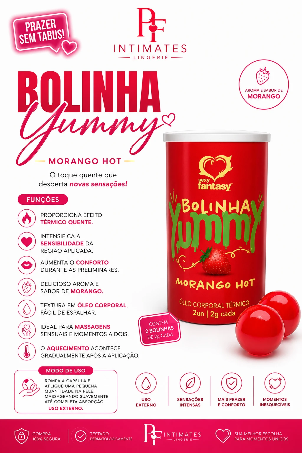 BOLINHA DE MORANGO 2 X 1 - 1