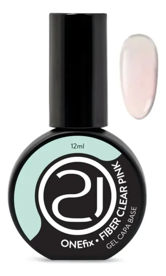 ✨ OneFix Fiber Clear Pink Nails 21 12ml – Alta Aderência, Flexibilidade e Reforço com Fibra ✨ - 1
