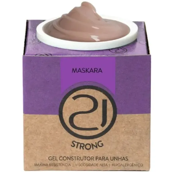 ✨ Gel Strong Máscara Nails 21 34g – Camuflagem, Controle e Precisão na Construção ✨
