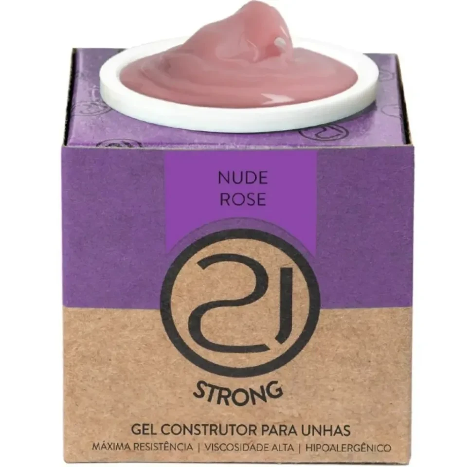 ✨ Gel Strong Nude Rosé Nails 21 34g – Estabilidade, Precisão e Modelagem sem Escorrer ✨ - 1