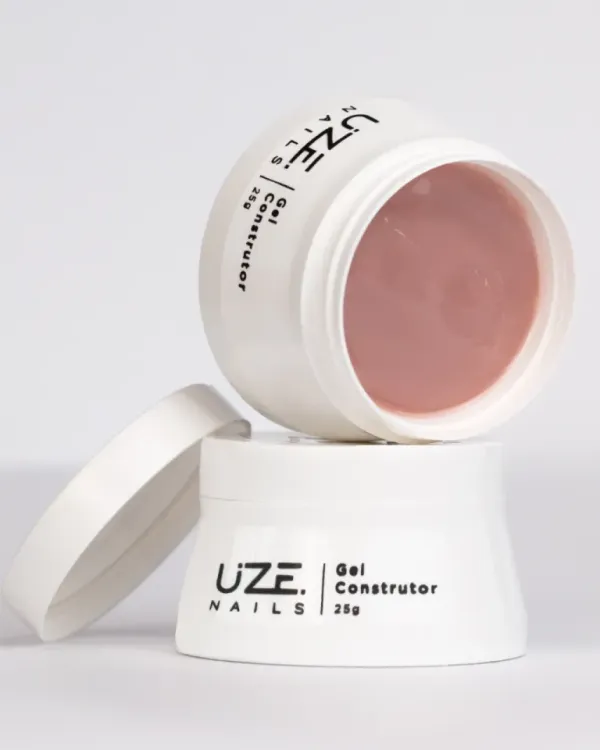 ✨ Gel Construtor Natural Nude Uze Nails 25g – Nude Leitoso, Tecnologia Mousse Static e Estrutura Estável ✨
