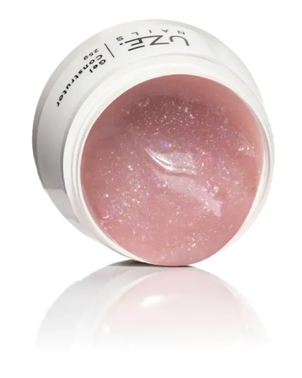 ✨ Gel Construtor Luminous Star Nude Uze Nails 25g – Nude Translúcido com Brilho Holográfico ✨