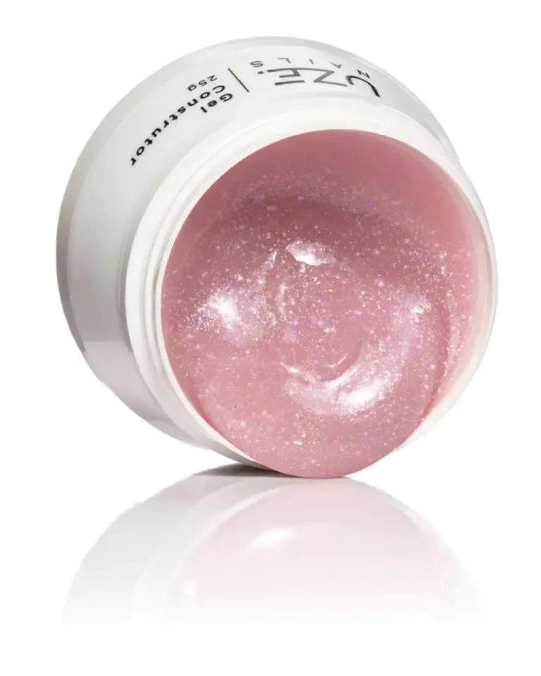 ✨ Gel Construtor Luminous Star Pink Uze Nails 25g – Rosa Translúcido com Brilho Furta-Cor ✨ - 1