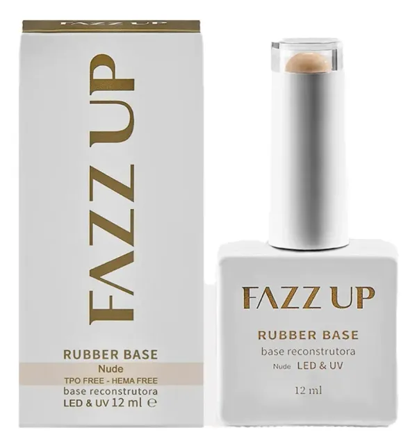 ✨ Base Rubber Gel Nude Fazz Up 12ml – Nivelamento, Fortalecimento e Acabamento Natural ✨