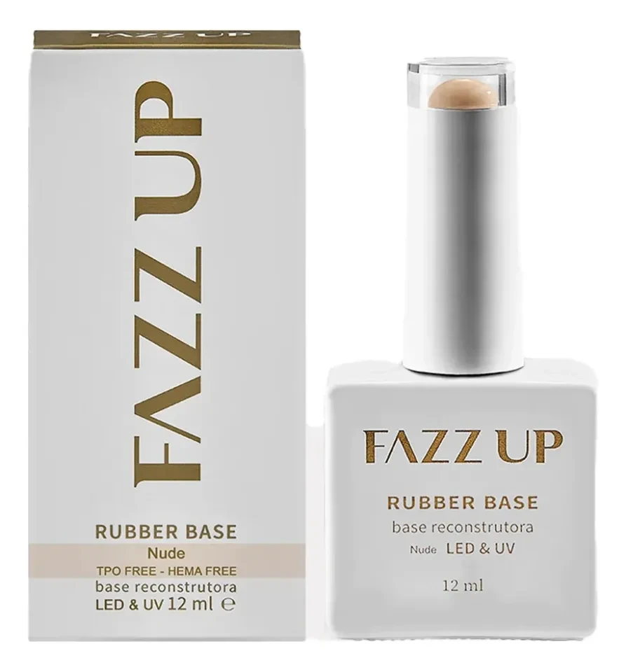 ✨ Base Rubber Gel Nude Fazz Up 12ml – Nivelamento, Fortalecimento e Acabamento Natural ✨ - 1