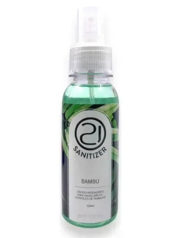 ✨ Sanitizer Bambu 125ml Nails 21 – Higienização Profissional e Preparação Perfeita das Unhas ✨