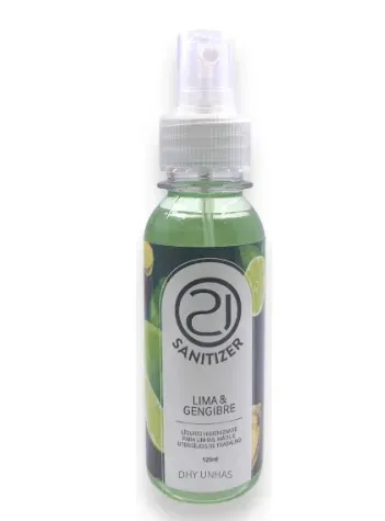 ✨ Sanitizer Lima e Gengibre 125ml Nails 21 – Higienização Profissional e Preparação Perfeita das Unhas ✨ 