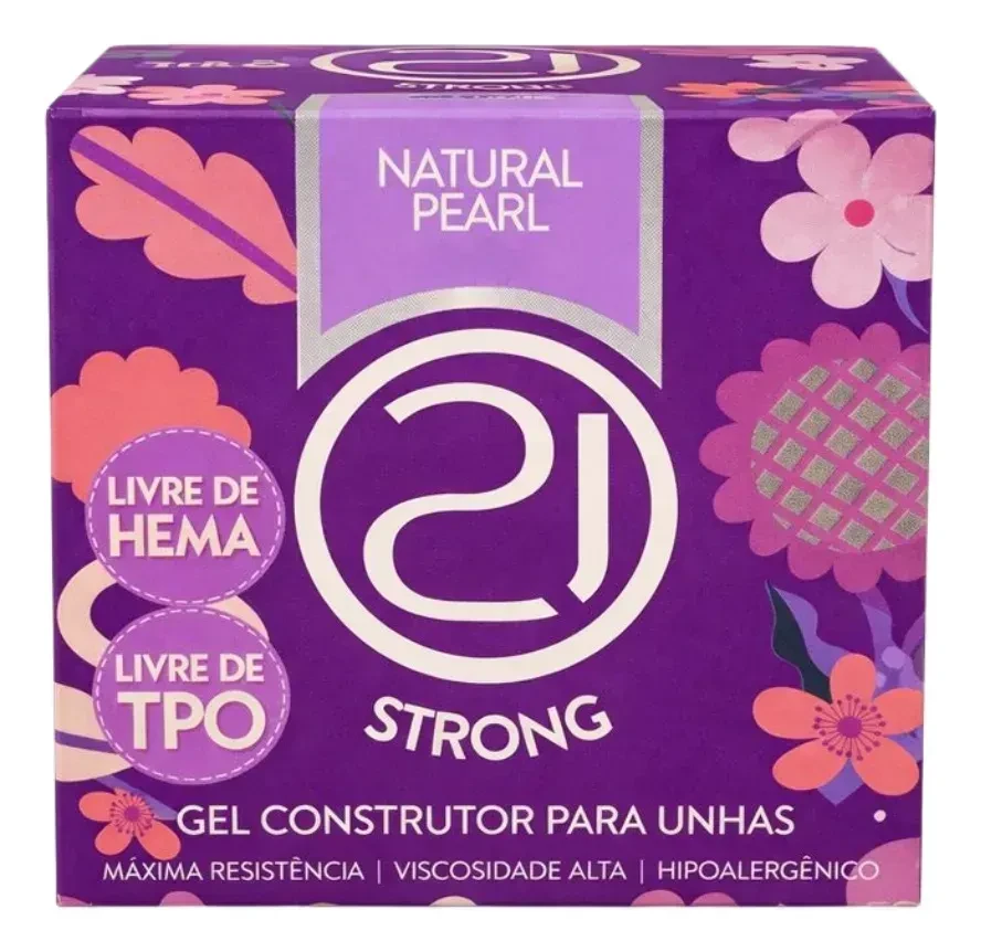✨ Ecoline Gel de Construção Strong Natural Pearl Nails 21 – Alta Performance e Estrutura Reforçada ✨ - 1