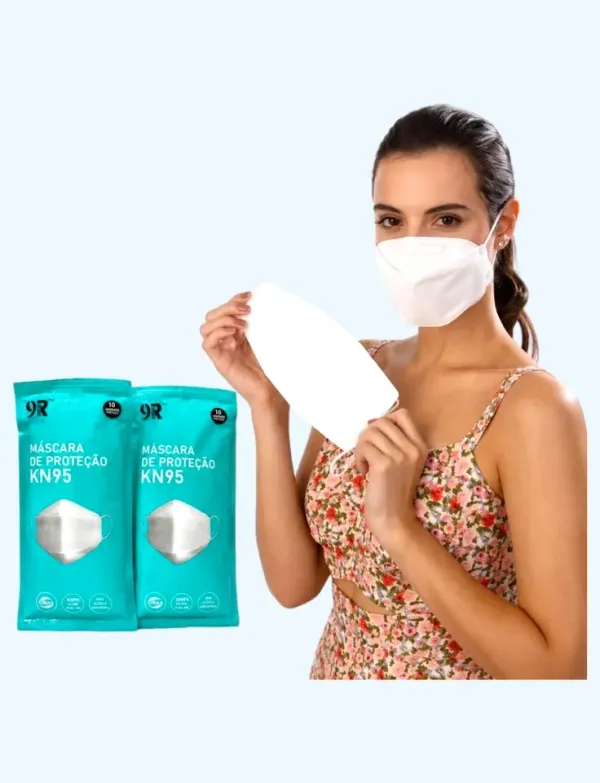 ✨ Kit com 10 Máscaras PFF2 KN95 Tripla Camada – Proteção Ideal para Nail Designers ✨