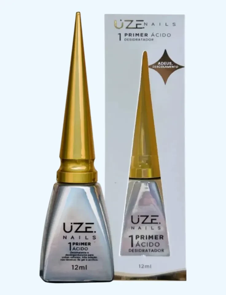 ✨ Primer Ácido Uze Nails 12ml – Aderência Profissional para Alongamento de Unhas ✨ - 1