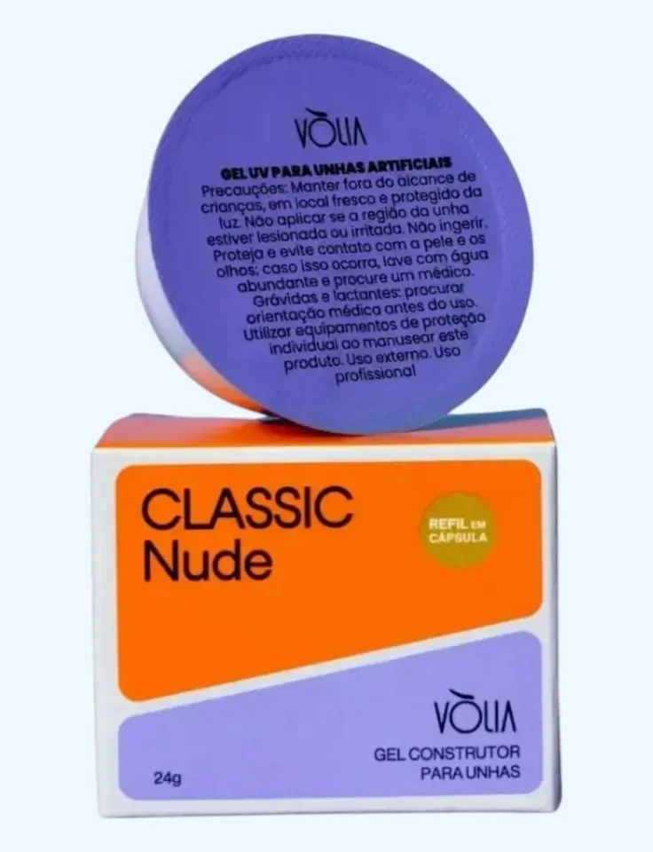 ✨ Refil Gel Volia Classic Nude 24g – Construção Profissional com Naturalidade e Elegância ✨ - 1