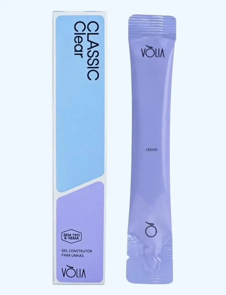 ✨ Sachê Gel Classic Clear Volia – Construção Profissional Transparente para Alongamento de Unhas ✨ - 1