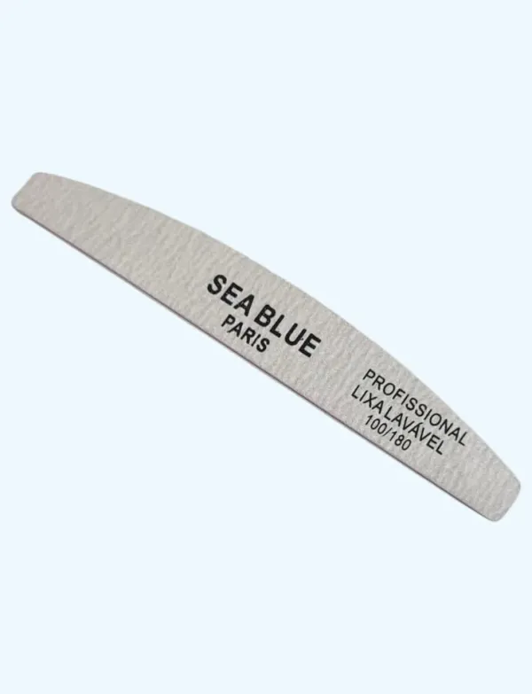 ✨ Lixa de Unha Bumerang 100/180 Sea Blue – Modelagem Profissional com Precisão e Praticidade ✨