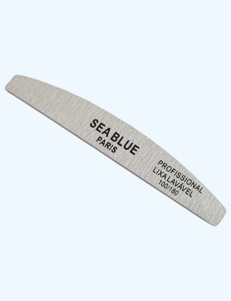 ✨ Lixa de Unha Bumerang 100/180 Sea Blue – Modelagem Profissional com Precisão e Praticidade ✨ - 1