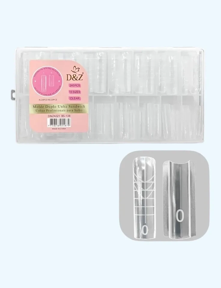 ✨ Molde F1 Sandwich 240 Pcs DZ – Almond Alongamento Profissional com Precisão e Estrutura Perfeita ✨ - 1