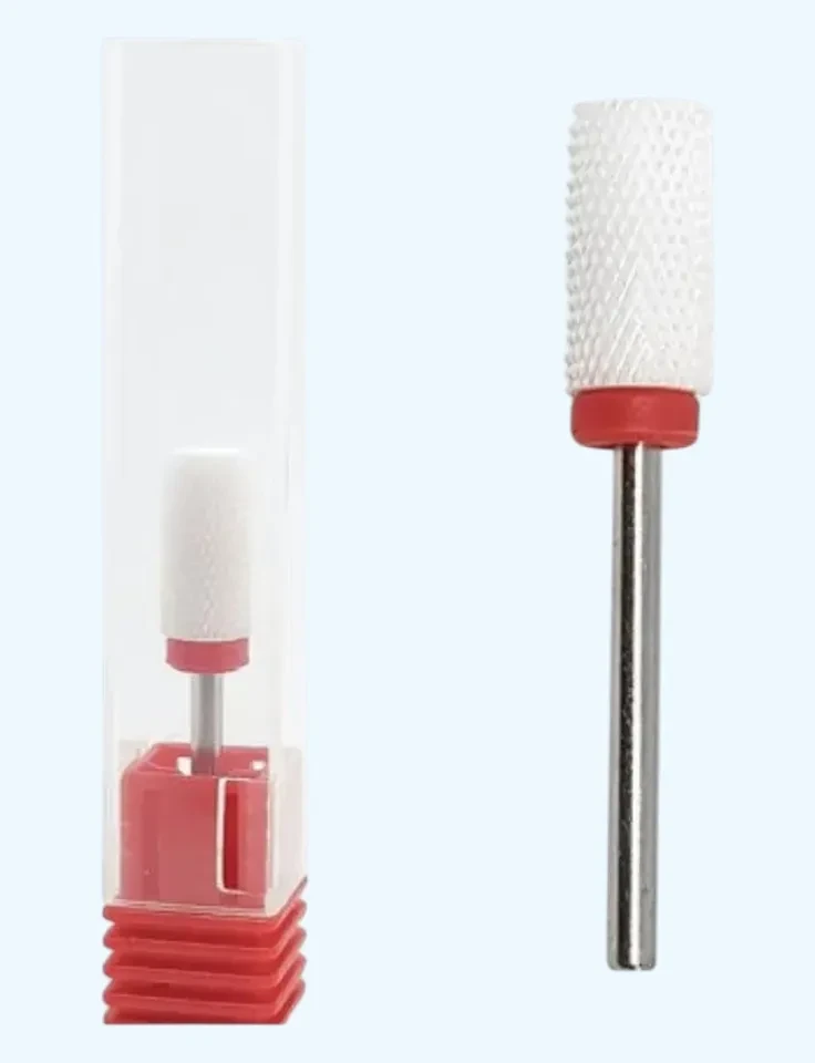 ✨ Broca Diamantada L Barrel F PM855 U-HU – Acabamento Profissional e Alta Precisão para Nail Design ✨ - 1