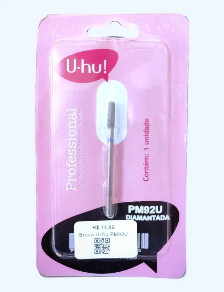 ✨ Broca Diamantada Cilíndrica PM92 U-HU – Precisão e Acabamento Profissional para Nail Design ✨ - 1