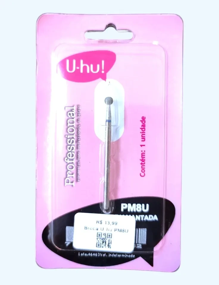 ✨ Broca Diamantada Esférica PM8 U-HU – Precisão e Acabamento Profissional para Nail Design ✨ - 1