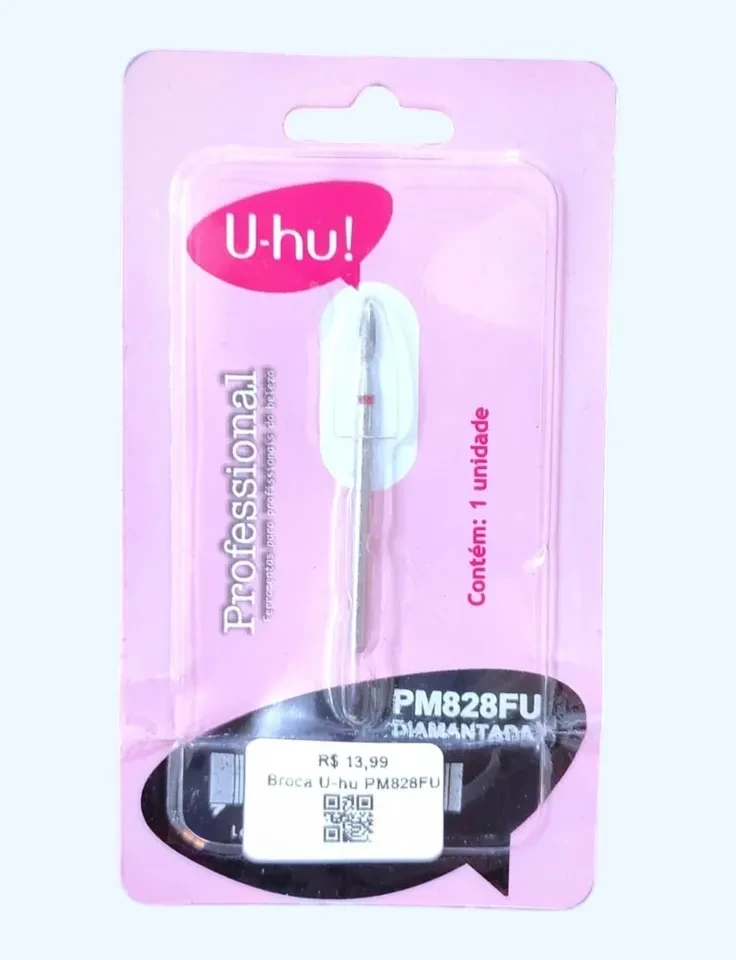 ✨ Broca Ponta Diamantada Chama U-HU PM828F – Precisão e Acabamento Profissional para Nail Design ✨ - 1