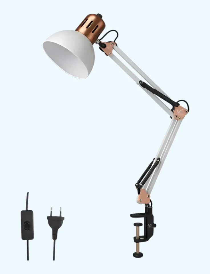 ✨ Luminária Articulada para Mesa e Bancada Bivolt – Iluminação Prática e Profissional ✨ - 3