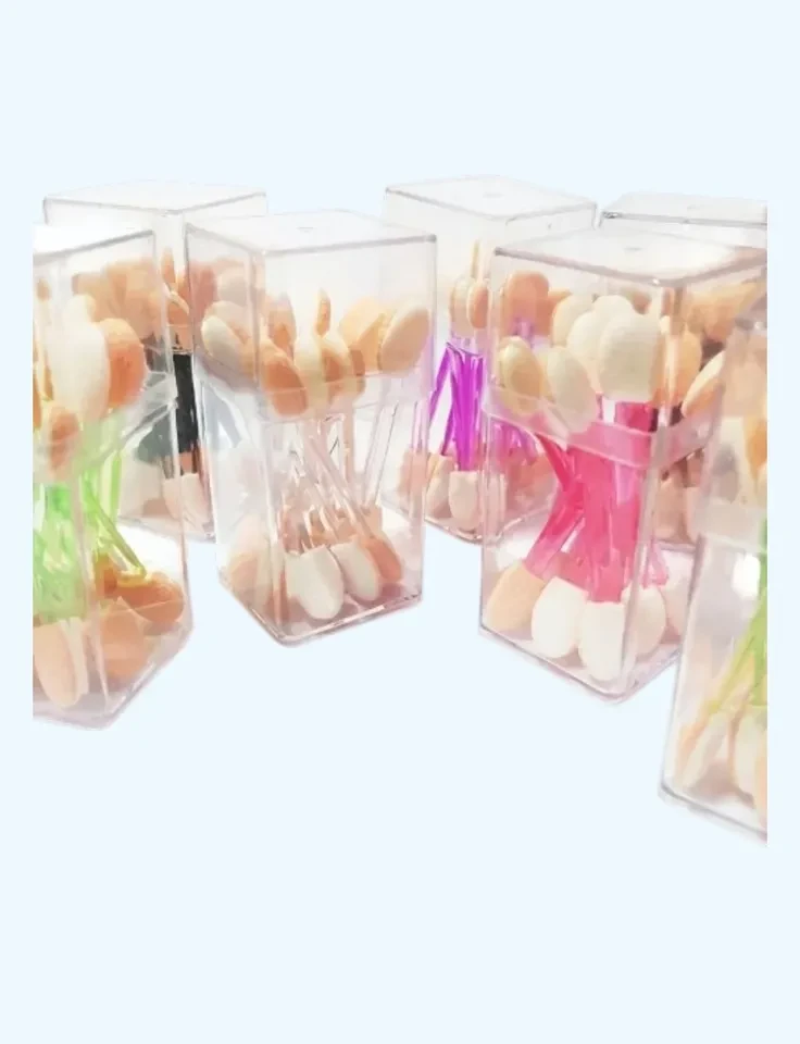 ✨ Pincel Esfumaçador para Pó Cromado –  10 UN - Precisão e Acabamento Profissional para Nail Designers ✨ - 1