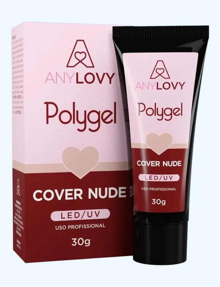 ✨ Polygel Cover Nude Anylovy 30g – Estrutura Profissional, Naturalidade e Alta Resistência para Alongamento em Molde F1 ✨ - 1