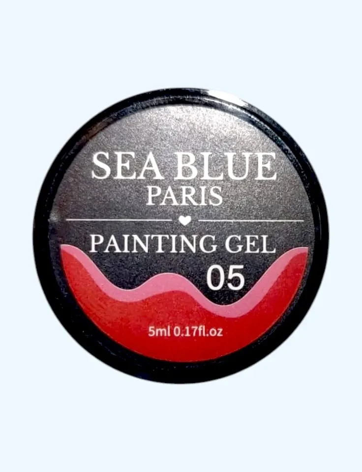 ✨ Paint Gel Sea Blue Red (Vermelho) – Alta Pigmentação e Precisão para Nail Art Profissional ✨ - 1