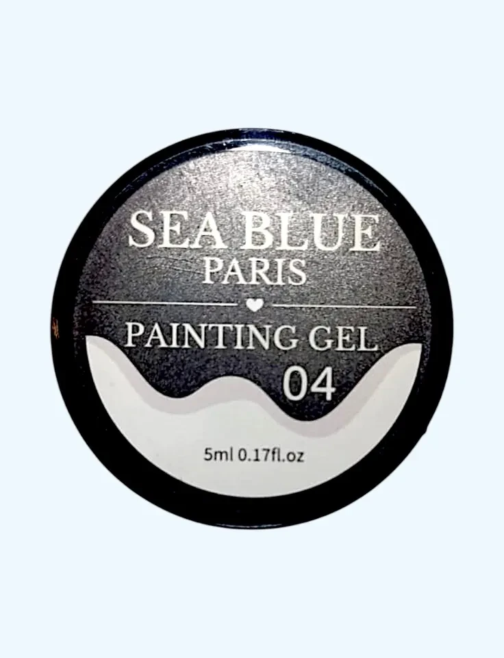 ✨ Paint Gel Sea Blue White (Branco) – Alta Pigmentação e Precisão para Nail Art Profissional ✨ - 1