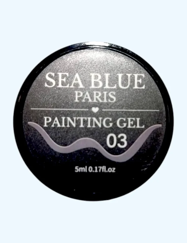 ✨ Paint Gel Sea Blue Black (Preto) – Alta Pigmentação e Precisão para Nail Art Profissional ✨ - 1