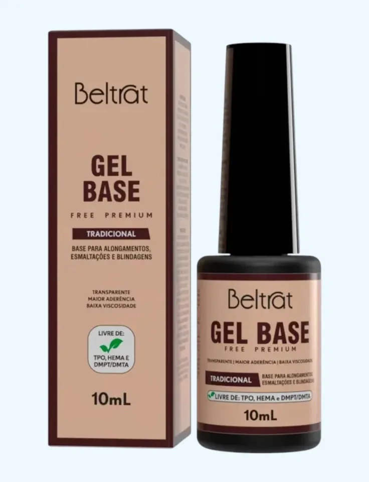 ✨ Gel Base Beltrat 10ml Free – Alta Aderência e Fórmula Livre de TPO, HEMA e DMTA ✨ - 1