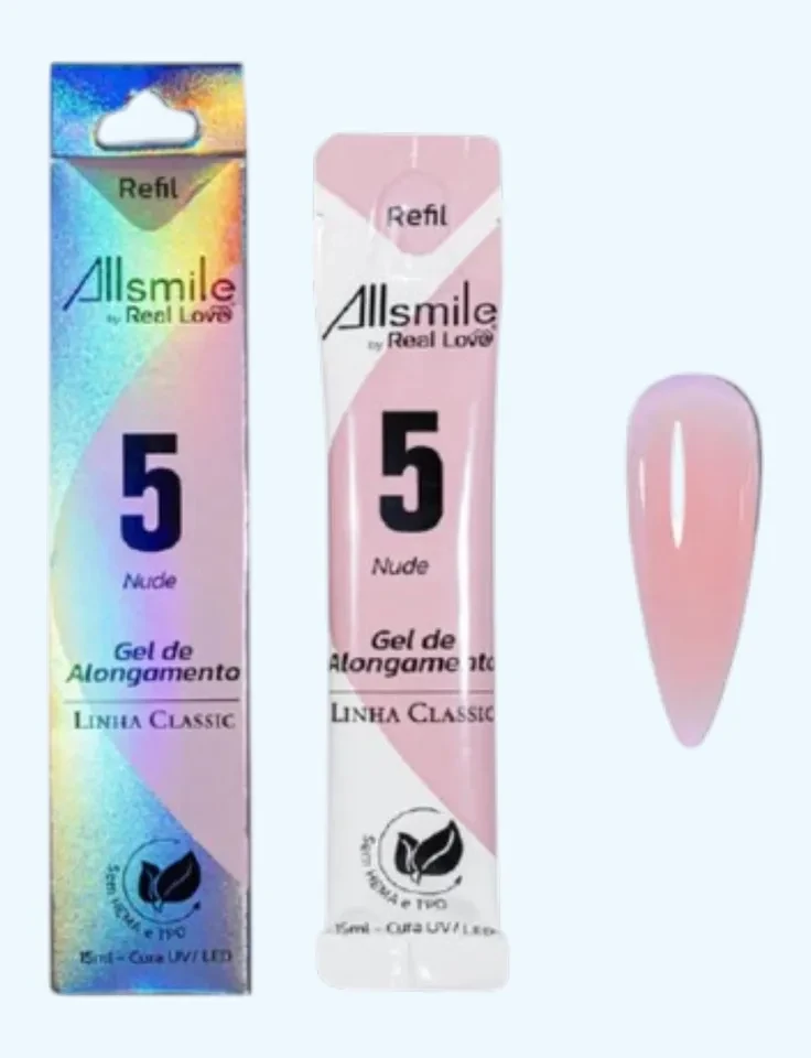 ✨ Sachê Gel Nude 05 15ml Real Love – Naturalidade, Resistência e Economia Profissional ✨ - 1