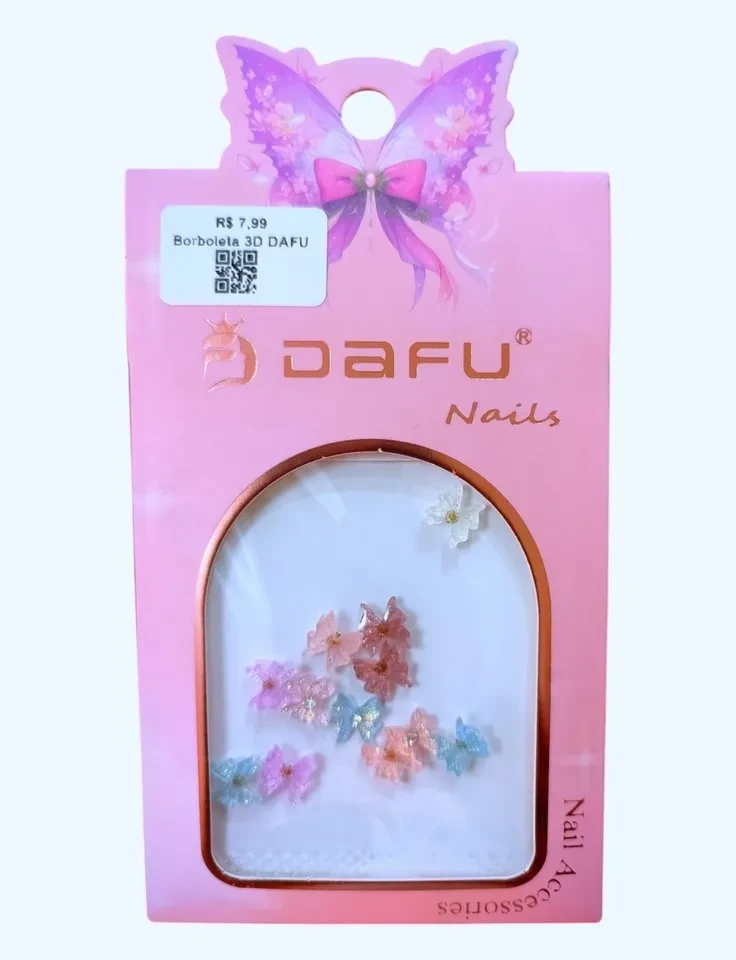 ✨ Decoração 3D de Borboletas para Unhas DAFU – Delicadeza e Sofisticação em Cada Detalhe ✨ - 1