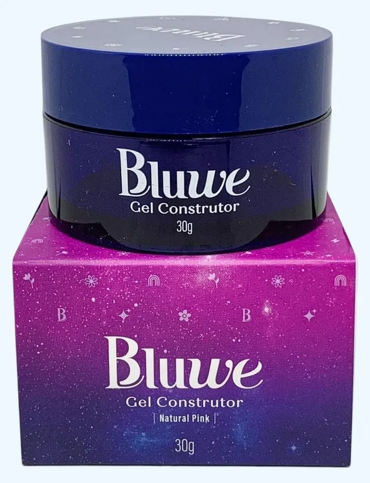✨ Gel Construtor Natural Pink 30g BLUWE – Alongamento Natural e Resistência Profissional ✨ - 1