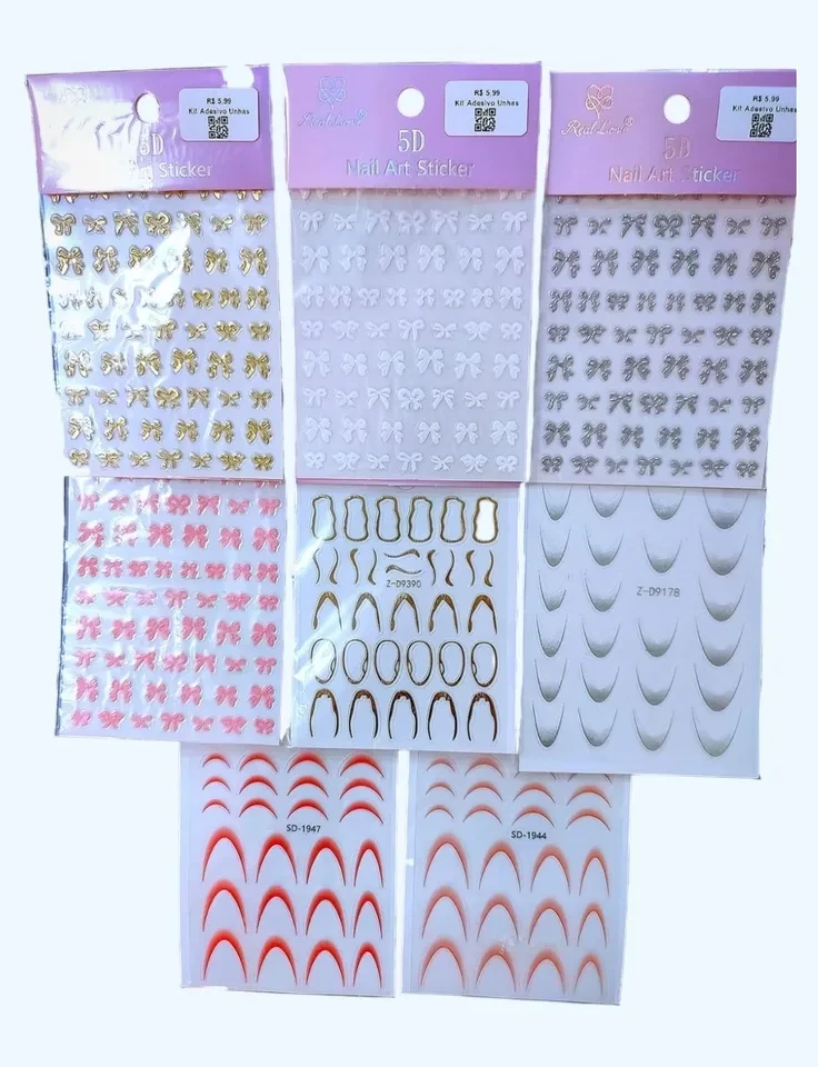 ✨ Adesivos 3D para Unhas – Nail Art Prática e Sofisticada - 1
