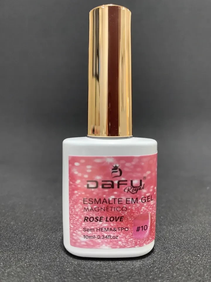 Esmalte Em Gel Dafu Magnético Olho de Gato 10 Coleção Rose Love Sem HEMA e SEM TPO - 1