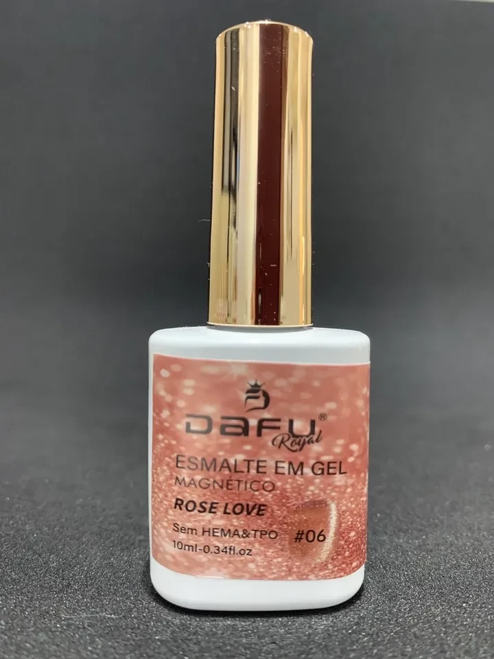 Esmalte Em Gel Dafu Magnético Olho de Gato 06 Coleção Rose Love Sem HEMA e SEM TPO - 1