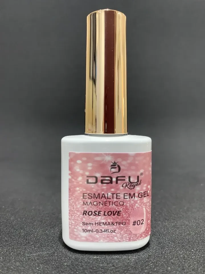 Esmalte Em Gel Dafu Magnético Olho de Gato 02 Coleção Rose Love Sem HEMA e SEM TPO - 1