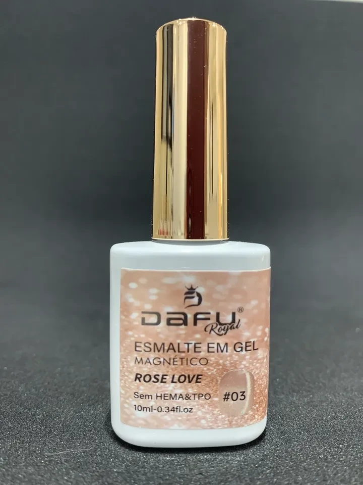Esmalte Em Gel Dafu Magnético Olho de Gato 03 Coleção Rose Love Sem HEMA e SEM TPO - 1