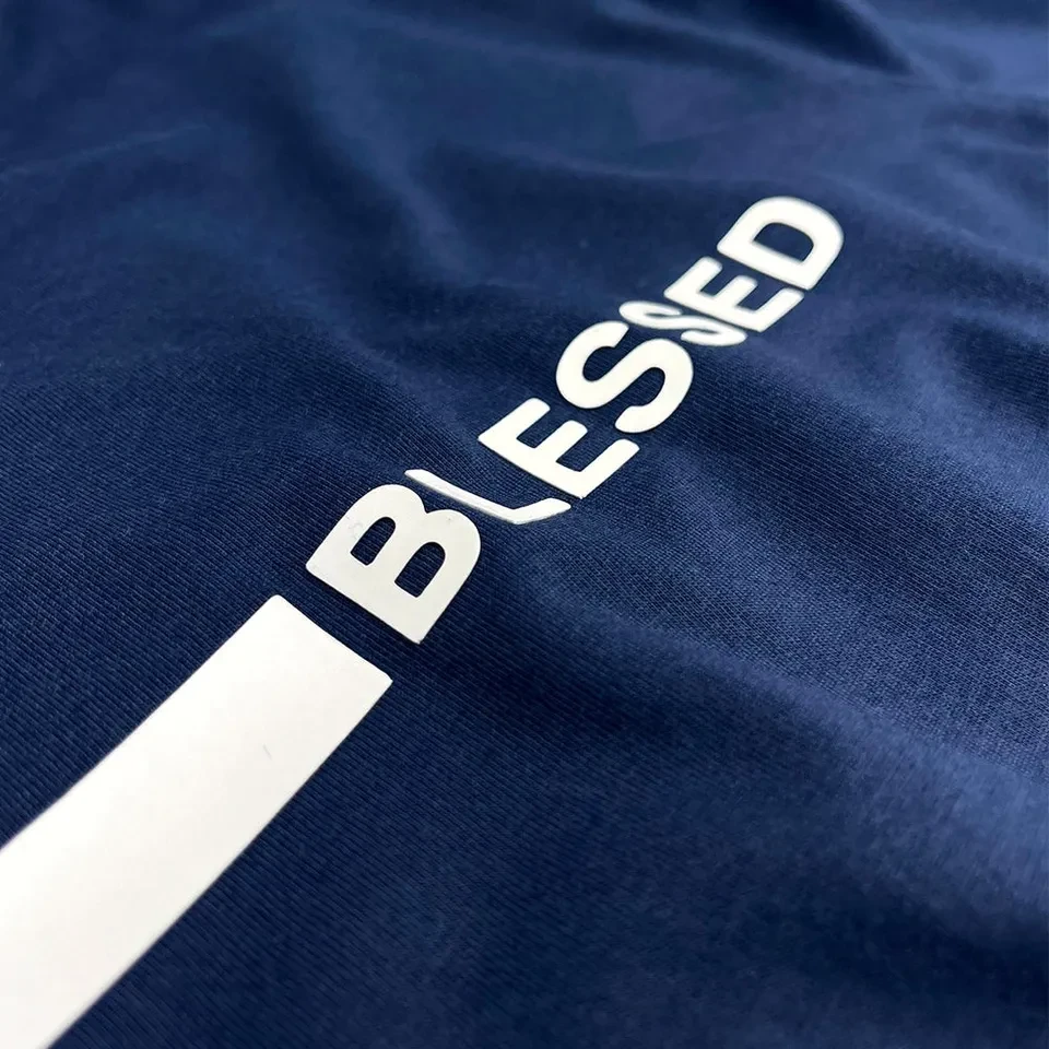 Camiseta Masculina Blessed Azul  - 2