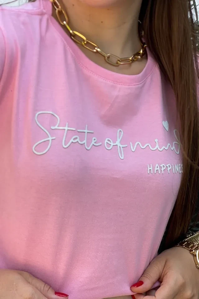 T-Shirt State Of Mind Rosa - 2